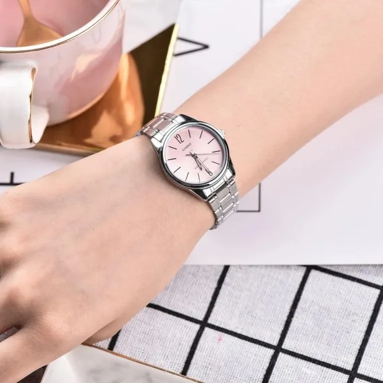 Đồng hồ Casio dây kim loại nữ